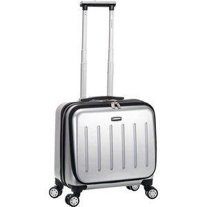 Rolling Computer Case, Silver, Carry-On 17-Inch